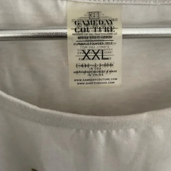 Baylor Gray and White Relaxed Long Sleeve T Shirt - Picture 3 of 6